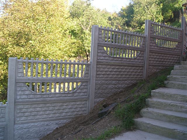 betonový plot
